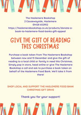 Donate a Book to Haslemere Food Bank's Gift Appeal